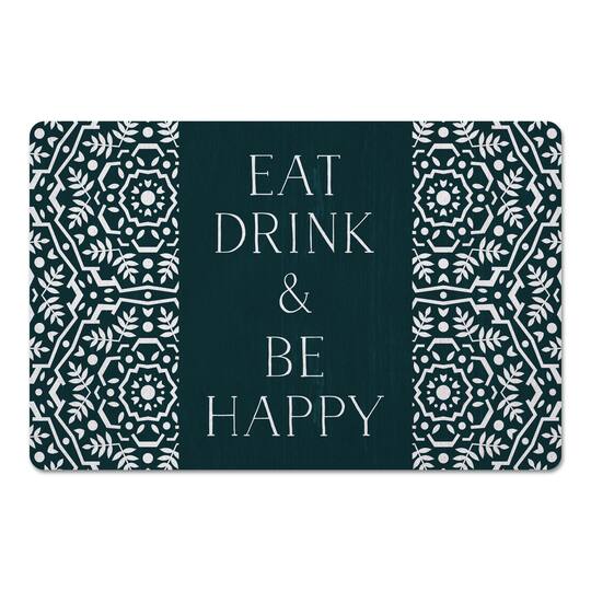 Eat Drink & Be Happy 27" x 18" Floor Mat